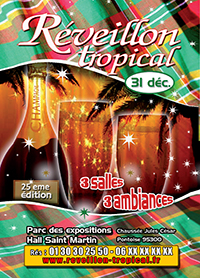Affiche du reveillon tropical 2025